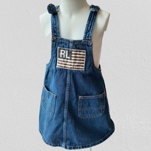 Ralph Lauren Polo Jeans Co. Overall denim dress 2T